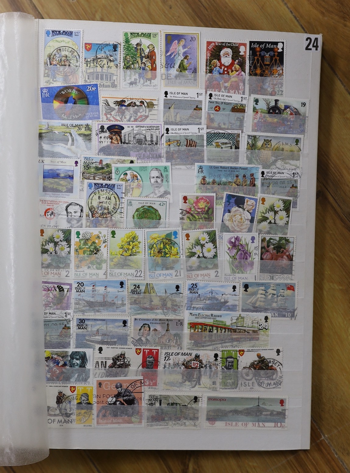 Stamps: Stock books with mint collection, including GB decimal issues, CI, IOM, British Commomwealth, various themes. (11albums)